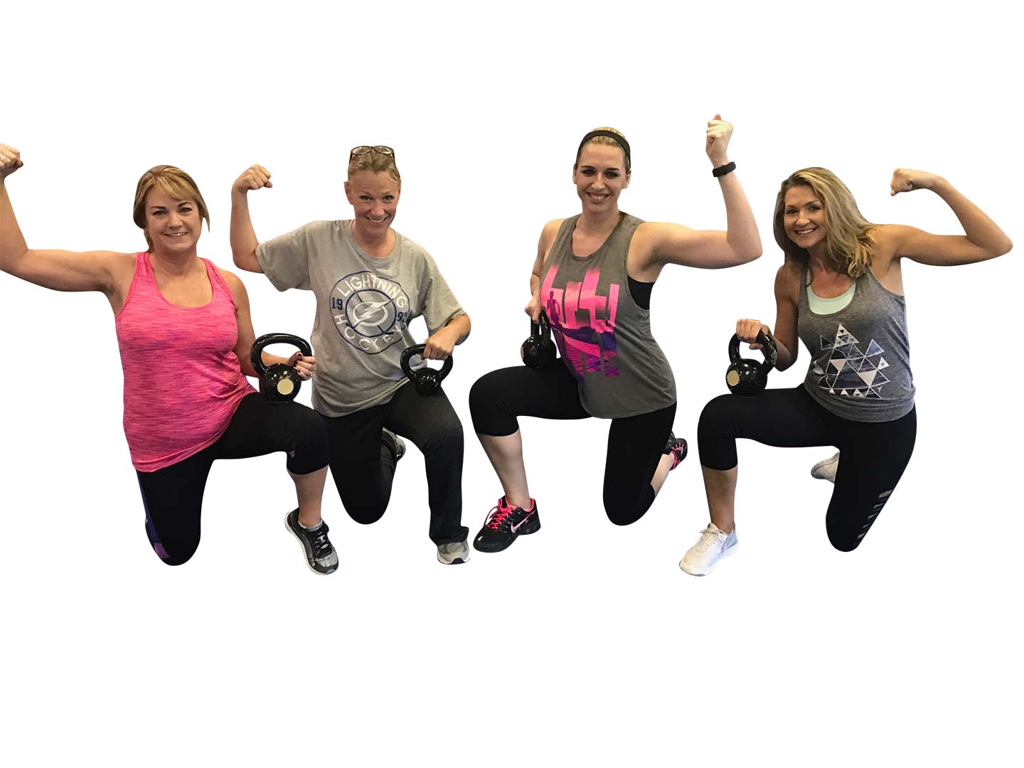 Land O' Lakes Boot Camp Clients having fun posing